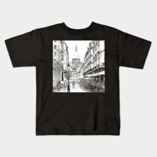 Paris Sketch Kids T-Shirt